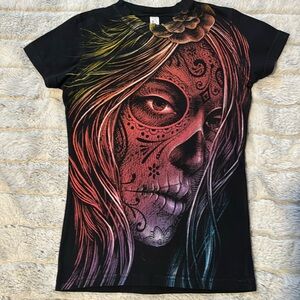 Skeleton t-shirt y2k